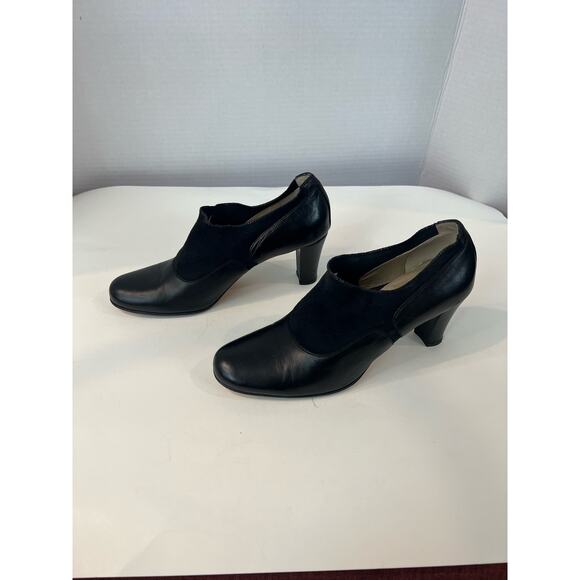 Taryn Rose Women’s Leather Black Stretch Slip On Shoes Italy  38.5 (8)US - Picture 1 of 9